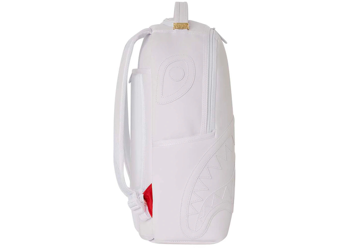 Sprayground White Shark DLXSV Backpack White - vue secondaire B