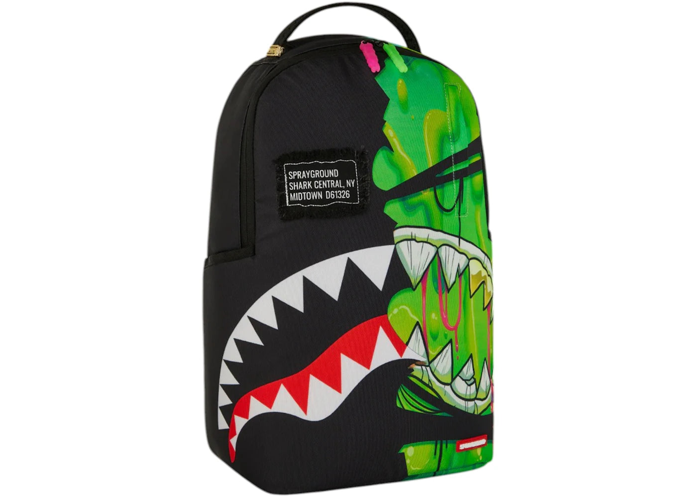 Sprayground Zombie Ooze Shark Central Backpack Multicolor - vue secondaire A