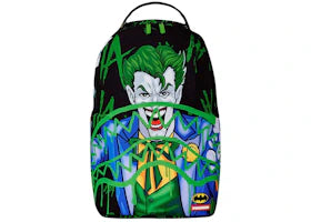 Sprayground x Batman Joker Hahahahaha Slime (DLXSR) Backpack Black/Green/Blue - vue 360