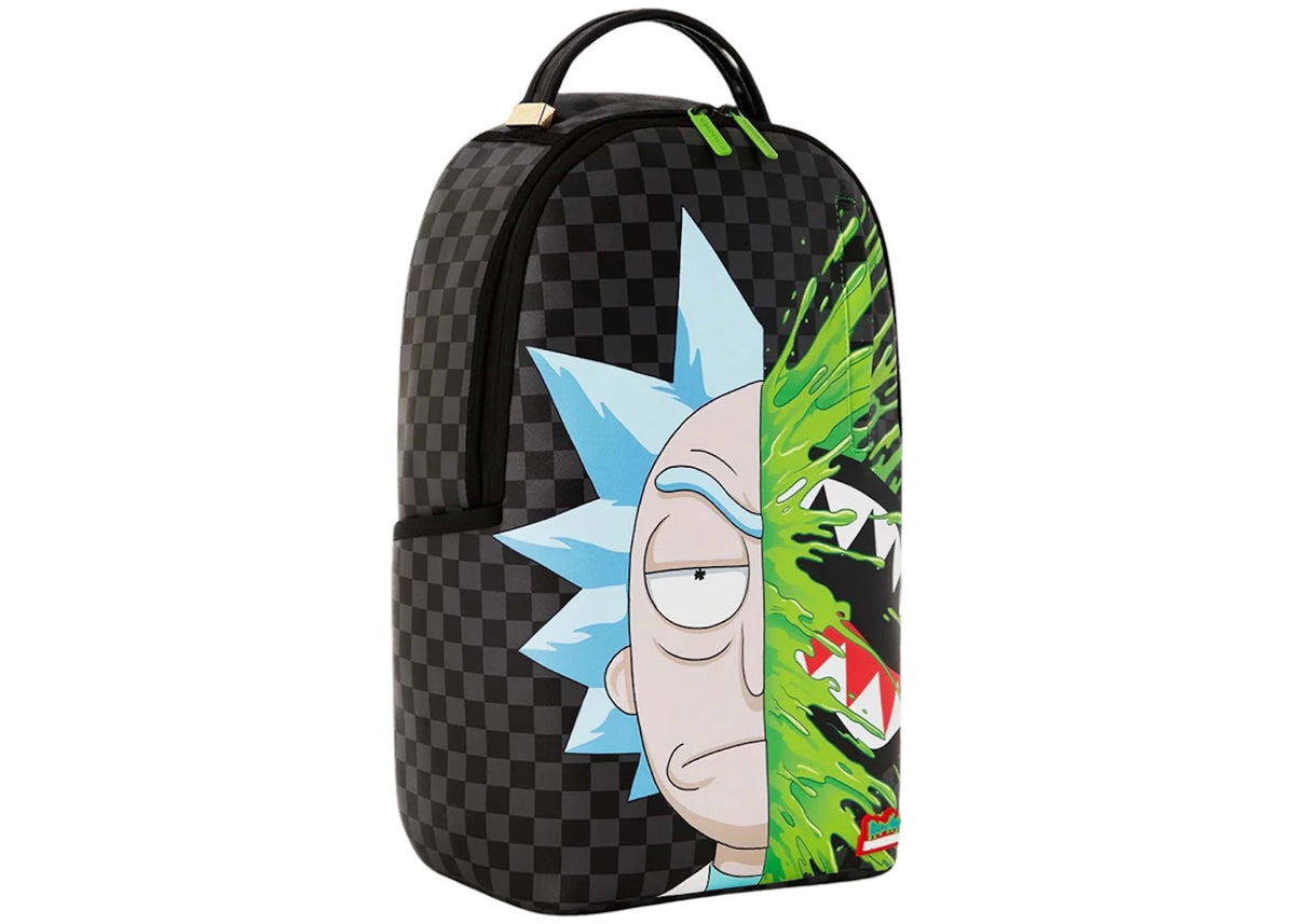 Sprayground x Rick & Morty Brainshark (DLXV) Backpack Black/Grey/Green - vue secondaire B