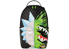 Sprayground x Rick & Morty Brainshark (DLXV) Backpack Black/Grey/Green - vue 360