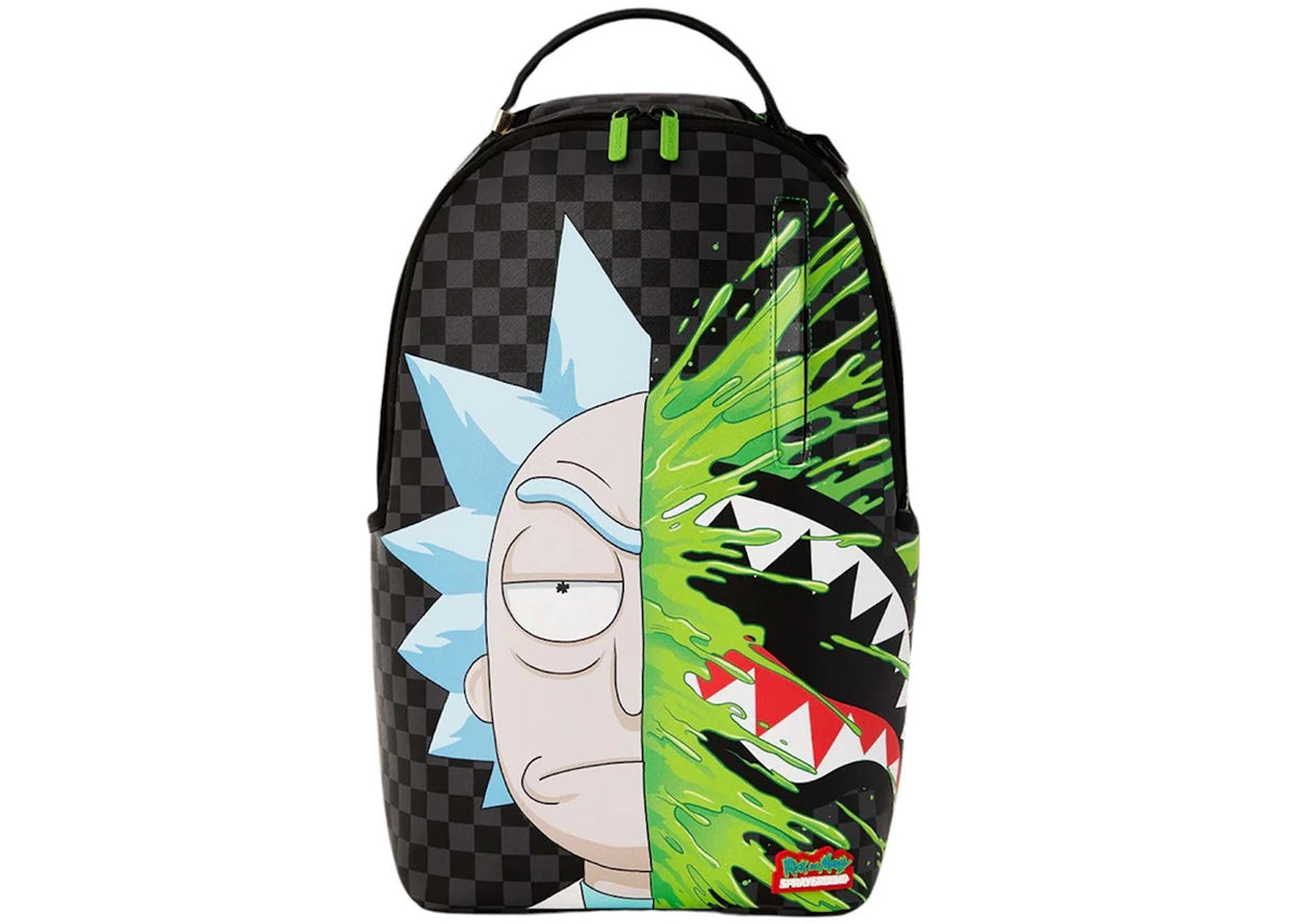 Sprayground x Rick & Morty Brainshark (DLXV) Backpack Black/Grey/Green - vue secondaire A