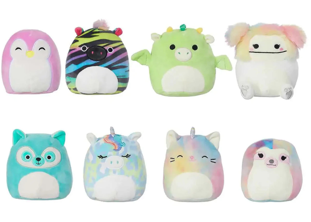 Squishmallow Fantasy and Wildlife #2 5" Mini Plush 8-Pack - vue 360