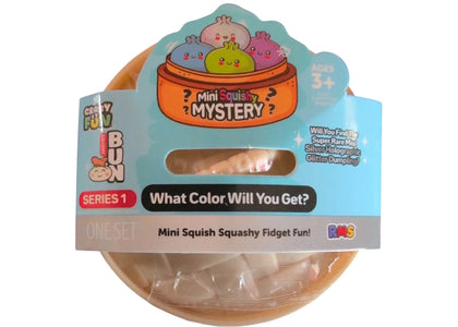 Squishy Bun Mini Squishy Mystery Squishy Series 1 "Dumpling" (Silver Holographic Glitter Chase Version) Blind Box - authen...