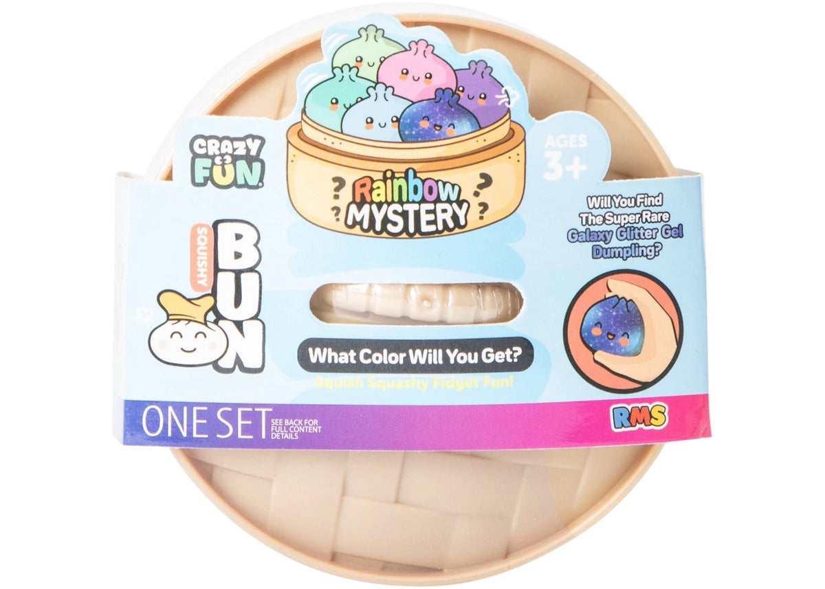 Squishy Bun Rainbow Mystery Squishy "Dumpling" (Galaxy Glitter Gel Chase Version) Blind Box - vue secondaire A
