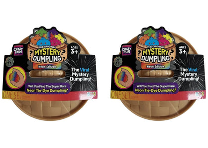 Squishy Bun The Original Mystery Dumpling : Neon Tie Dye Edition Blind Box 2x Lot - authentic Squishy Bun product