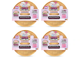 Squishy Bun The Original Mystery Dumpling Pink Holographic Edition Blind Box 4x Lot - vue 360
