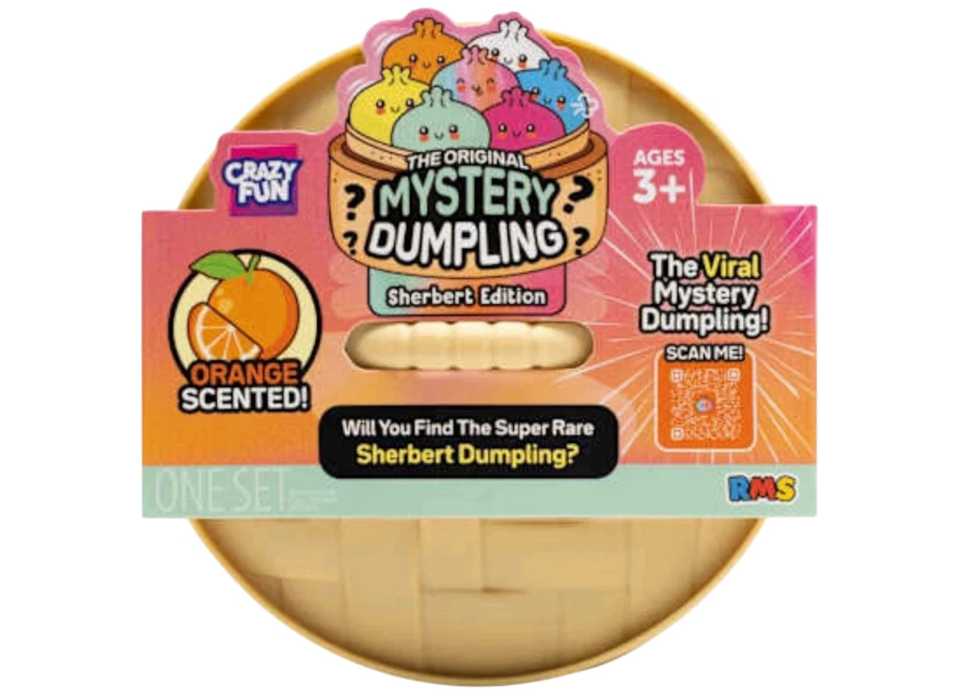 Squishy Bun The Original Mystery Dumpling :Sherbert Edition Blind Box - vue 360
