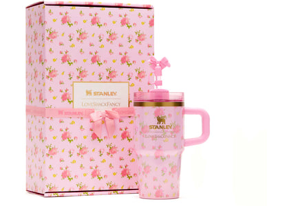 Stanley 1913 x LoveShackFancy Flowstate Quencher 20oz Tumbler with Handle Ibiza Sunset sneakers - authentic Stanley shoes