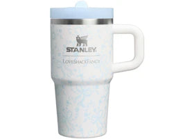 Stanley 1913 x LoveShackFancy Holiday Quencher ProTour Flip Straw 20oz Tumbler Coquette Bow Winter Ice - vue 360