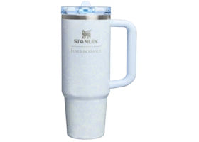 Stanley 1913 x LoveShackFancy Holiday Quencher ProTour Flip Straw 30oz Tumbler Toscana Toile Alpine Blue - vue 360