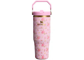 Stanley 1913 x LoveShackFancy IceFlow Flip Straw 30oz Tumbler Ibiza Sunset - vue 360