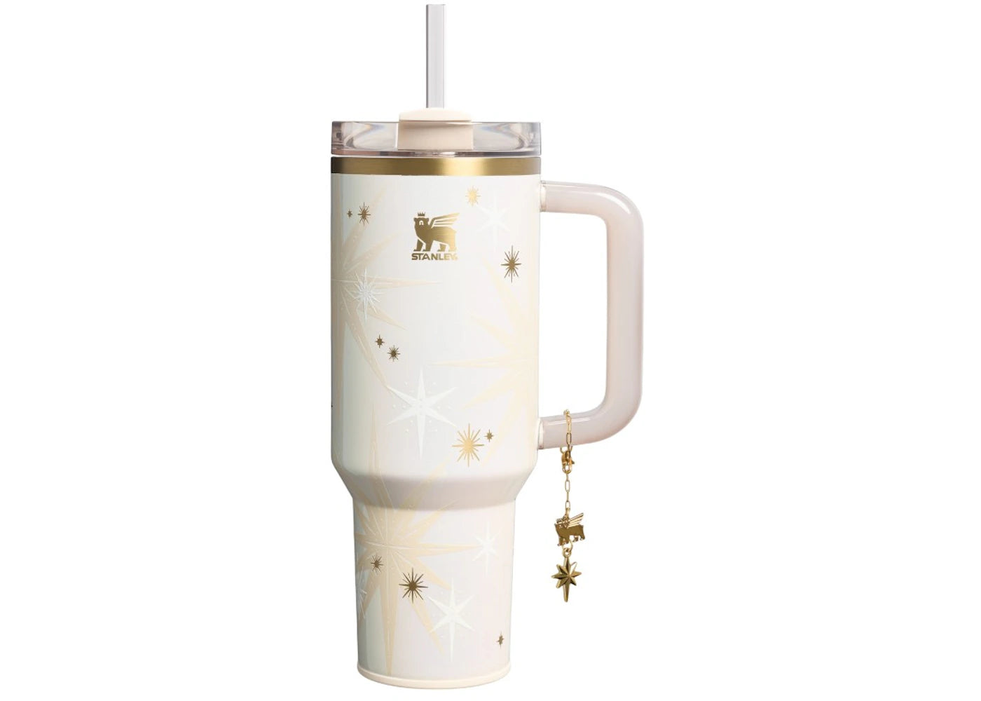 Stanley Luxe Flowstate Quencher 40oz Tumbler Starlight Shimmer - vue 360
