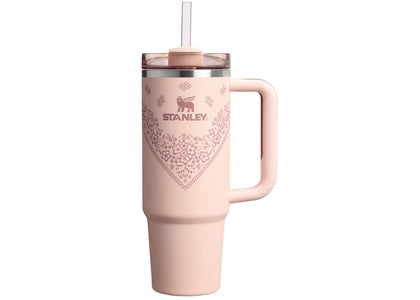 Stanley Mesa Rose Collection Flowstate Quencher 30oz Tumbler Conch Floral sneakers - authentic Stanley shoes