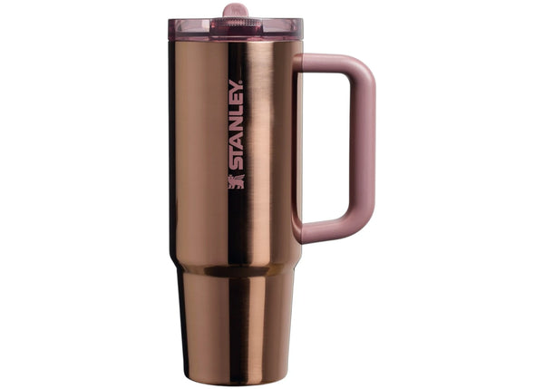 Stanley Mesa Rose Collection Protour Flip Straw Quencher 30oz Tumbler Polished Rose Gold sneakers - authentic Stanley shoes