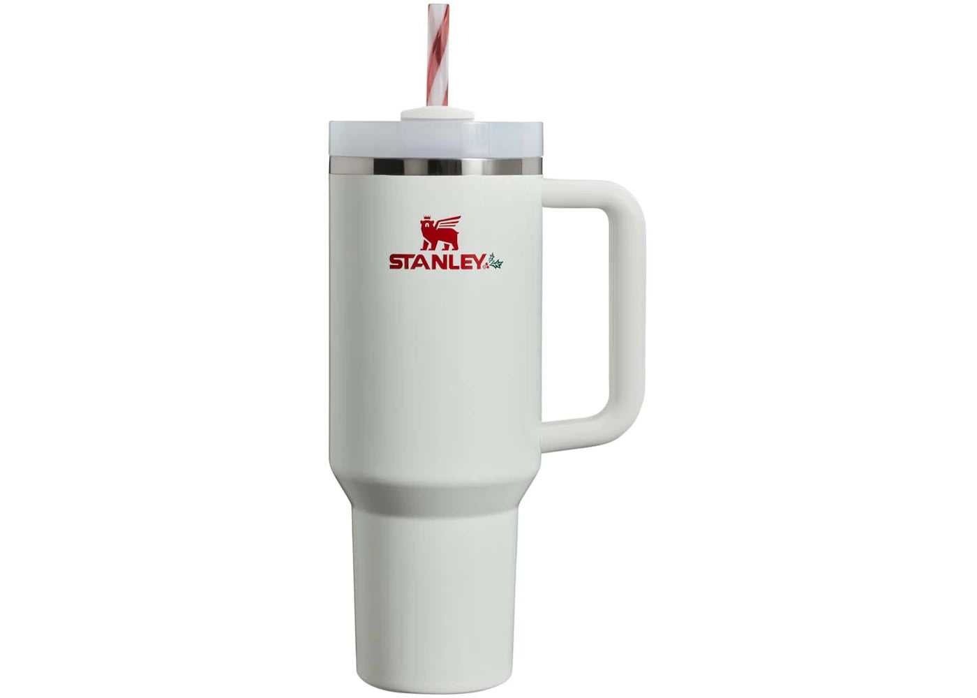 Stanley Mistletoe Twist Quencher 40oz Becher Weiß - vue 360