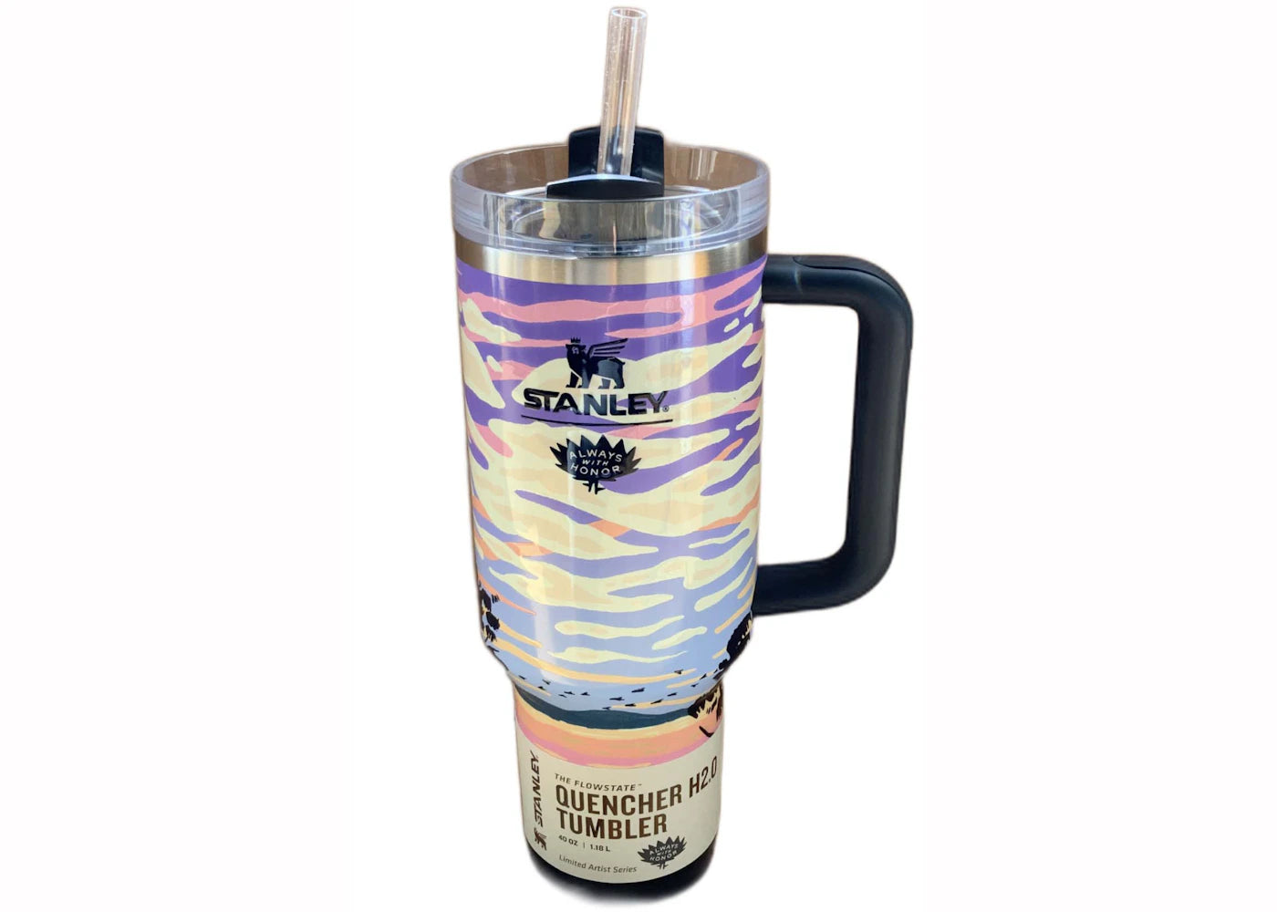 Stanley REI Exklusiv Flowstate Quencher 40oz Becher, Farbe: Hazy Horizon