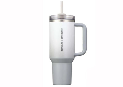Stanley Starbucks Korea Exclusive Flowstate Quencher 40oz Tumbler Gray sneakers - authentic Stanley shoes