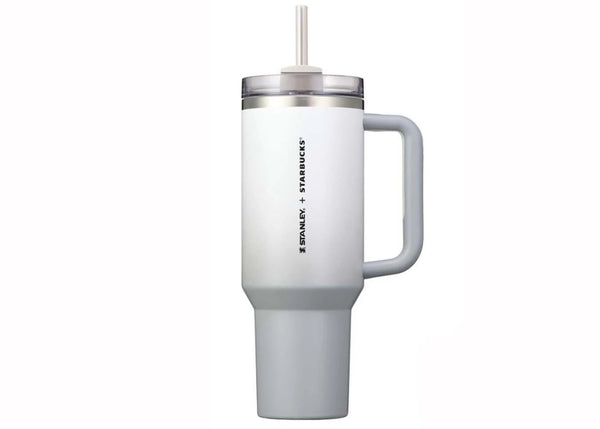 Stanley Starbucks Korea Exclusive Flowstate Quencher 40oz Tumbler Gray sneakers - authentic Stanley shoes