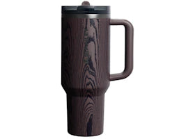 Stanley The Cheers & Cheer Quencher ProTour Flip Straw 40oz Tumbler Redwood Woodgrain - vue 360