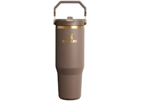 Stanley The IceFlow Flip Straw 30oz Tumbler Espresso Gold - vue 360