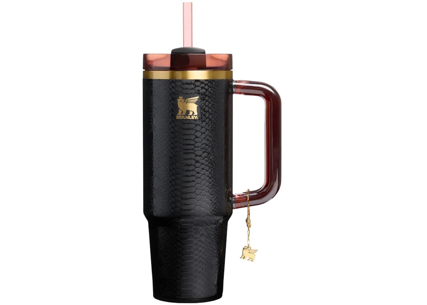 Stanley The Quencher Luxe Flowstate 30oz Tumbler Black Snakeskin - vue 360