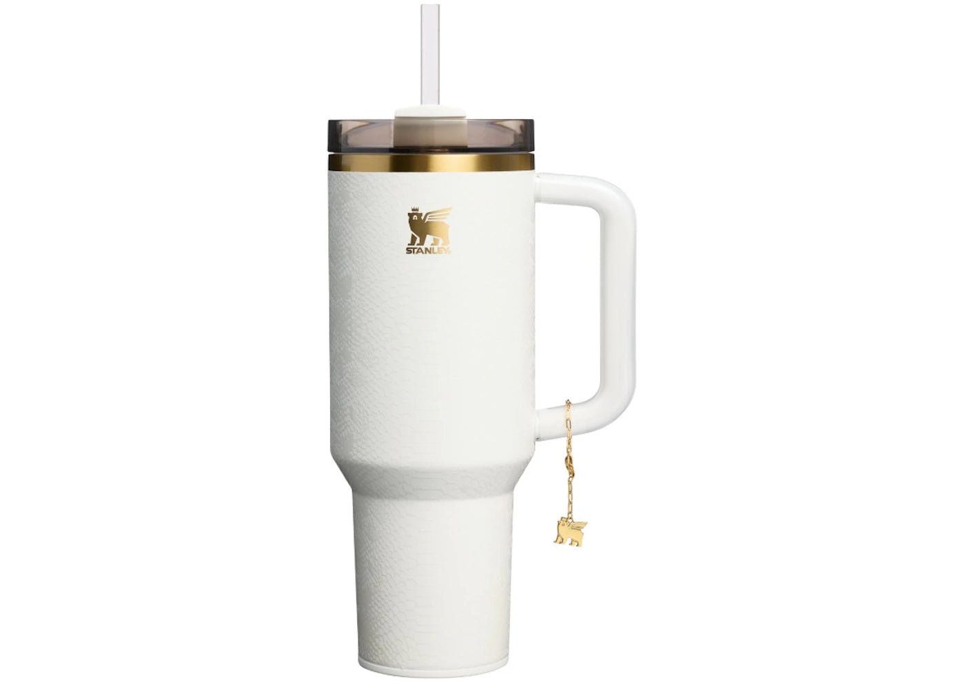 Stanley The Quencher Luxe Flowstate 40oz Tumbler Pale Stone Snakeskin sneakers - authentic Stanley shoes