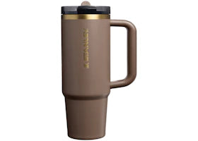 Stanley The Quencher ProTour Flip Straw 30oz Tumbler Espresso Gold - vue 360