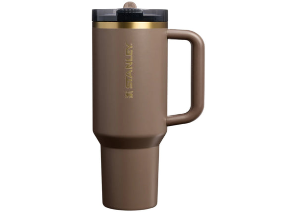 Stanley The Quencher ProTour Flip Straw 40oz Tumbler Espresso Gold sneakers - authentic Stanley shoes