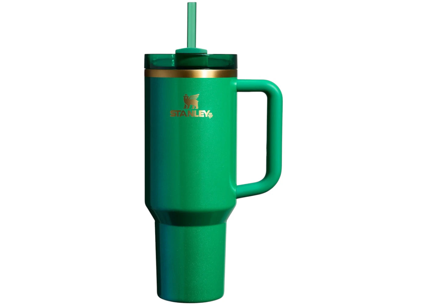 Stanley The St. Patrick's Day Flowstate Quencher 40oz Tumbler Shamrock Green - vue 360