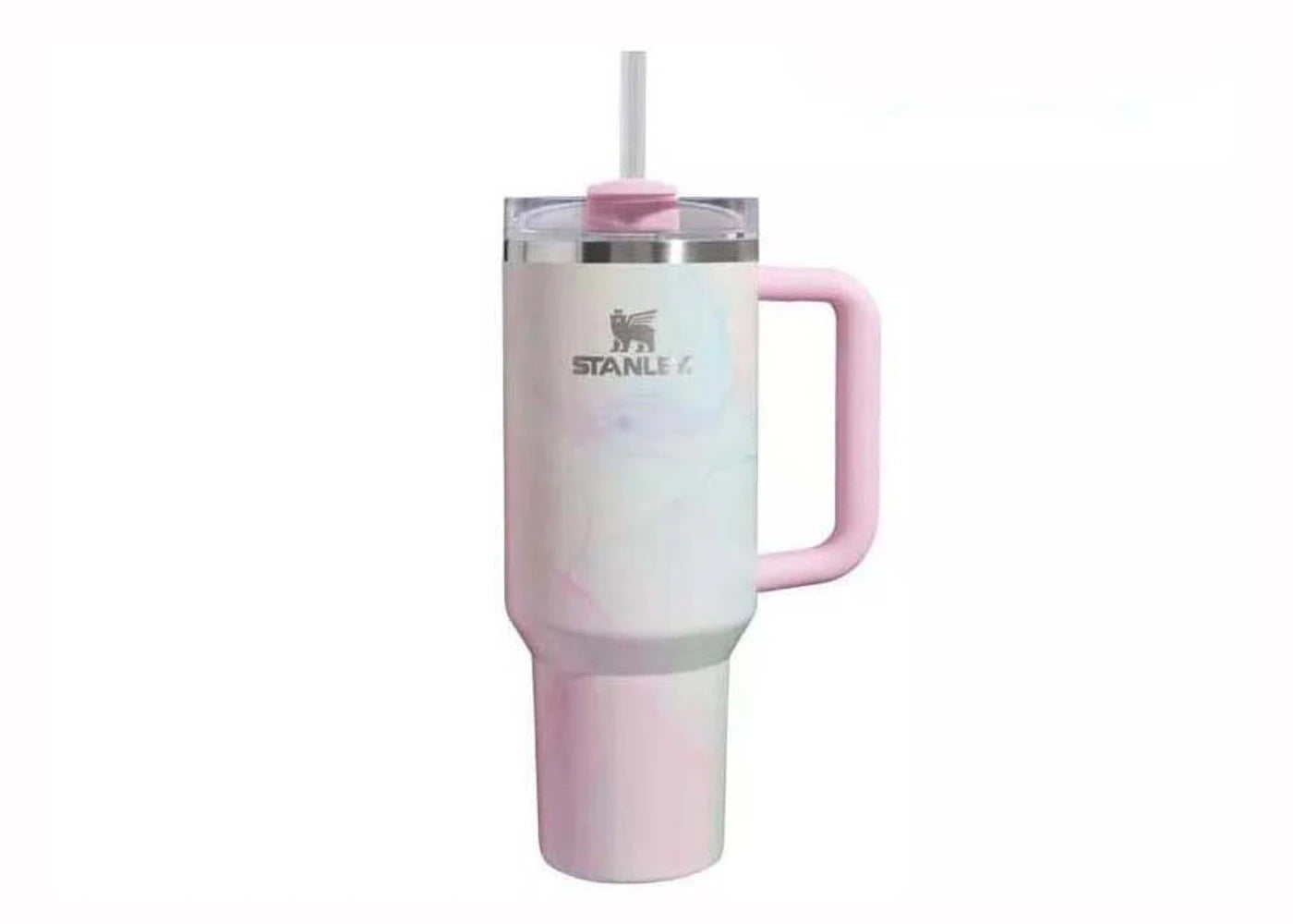 Stanley Tulle Quencher 40oz Becher, Rosa-Mehrfarbig - vue 360