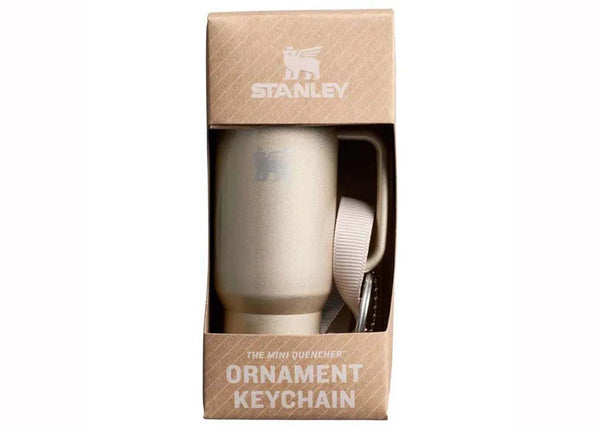 Stanley Water Bottle Keychain Christmas Tree Ornament Champagne Shimmer