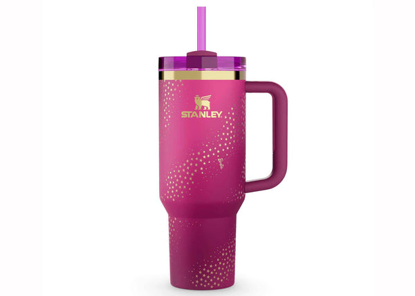 Stanley x Barbie Legends Flowstate Quencher 40oz Tumbler 70s Superstar sneakers - authentic Stanley shoes