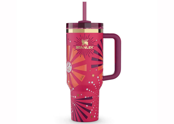 Stanley x Barbie Legends Flowstate Quencher 40oz Tumbler 80s Dynamite sneakers - authentic Stanley shoes