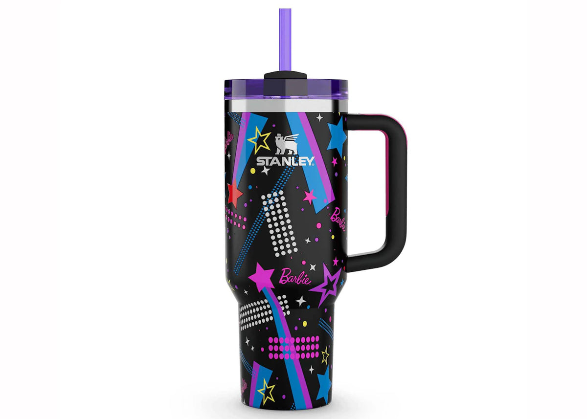 Stanley x Barbie Legends Flowstate Quencher 40oz Becher 90er Rockers - vue 360