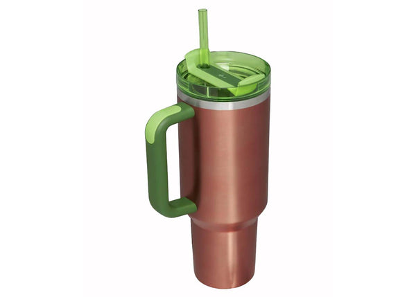 Stanley x Lainey Wilson "Watermelon Moonshine" Quencher 40oz Tumbler Copper/Green