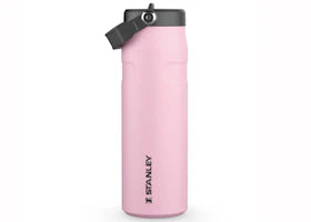 Stanley x Leo Messi The GOAT Collection Iceflow 24oz Bottle With Flip Straw Lid Messi GOAT Pink - vue 360