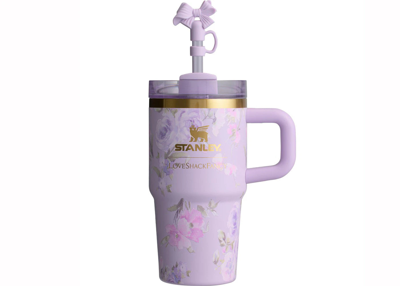 Stanley x LoveShack Fancy Flowstate Quencher 20oz Tumbler HappyThoughts - vue 360