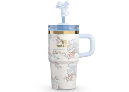 Stanley x LoveShackFancy Flowstate Quencher 20oz Tumbler Pastel Blue sneakers - authentic Stanley shoes