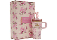 Stanley x LoveShack Fancy Flowstate Quencher 20oz Becher Pink Mink