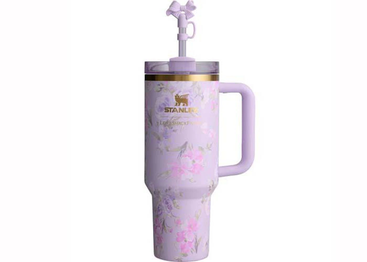 Stanley x LoveShack Fancy Flowstate Quencher 40oz Tumbler HappyThoughts - vue 360