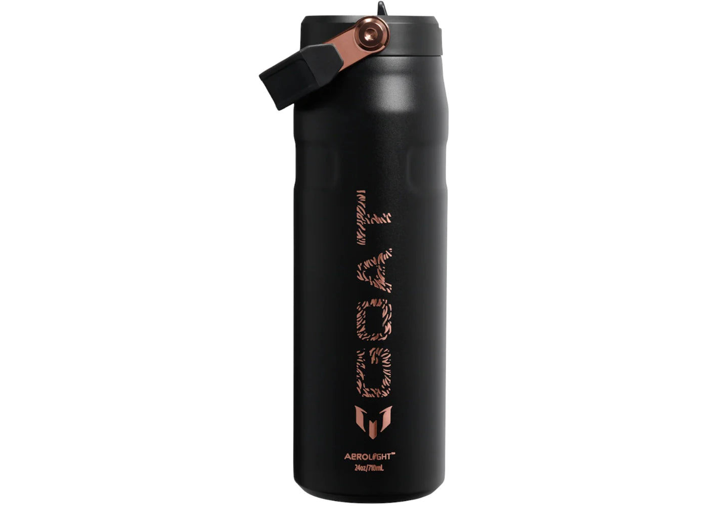 Stanley x Messi 1913 Iceflow Flip Straw 2.0 Bottle Messi GOAT Black - vue secondaire B