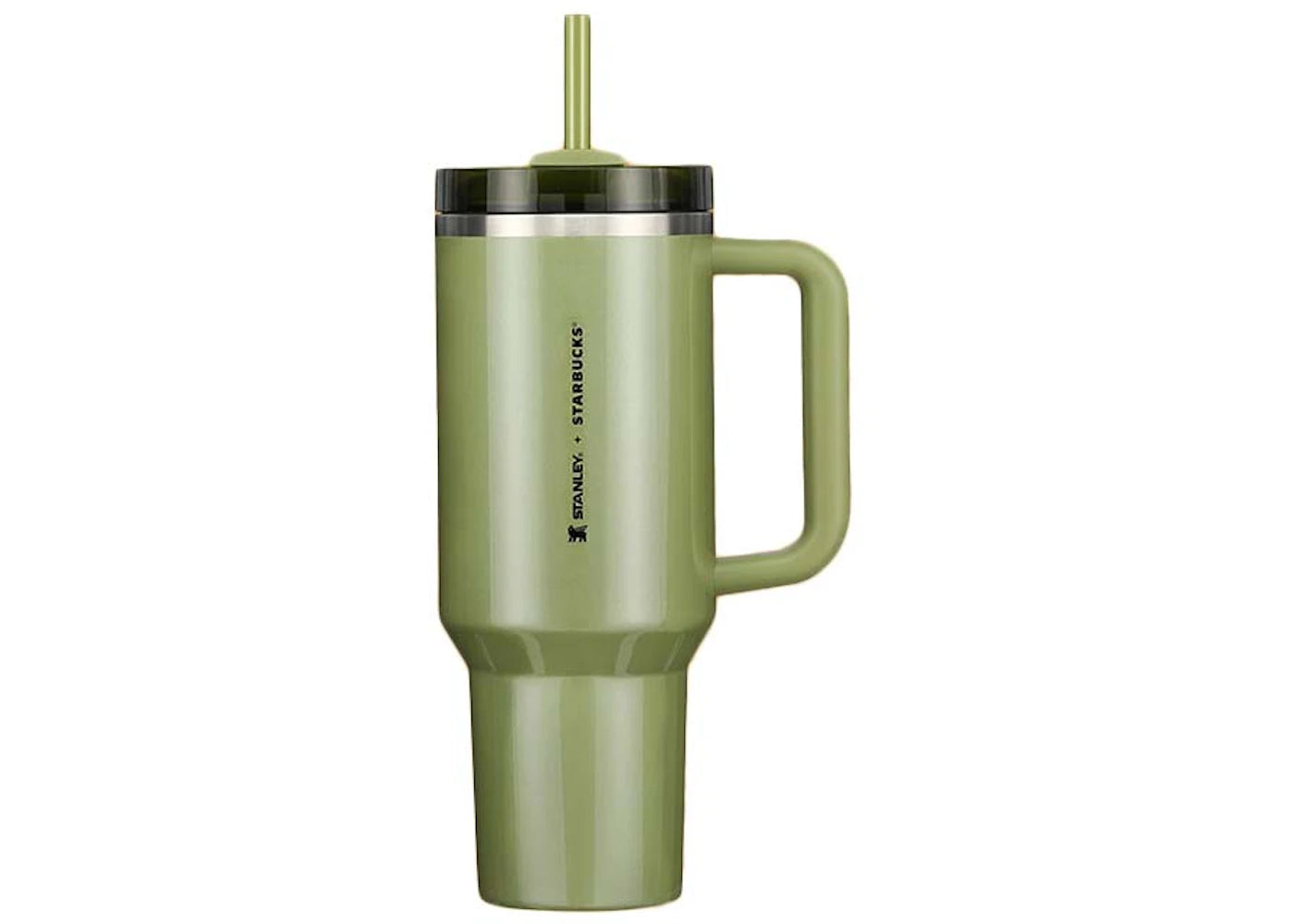 Stanley x Starbucks Exklusiver Flowstate Quencher 40oz Becher Olivgrün