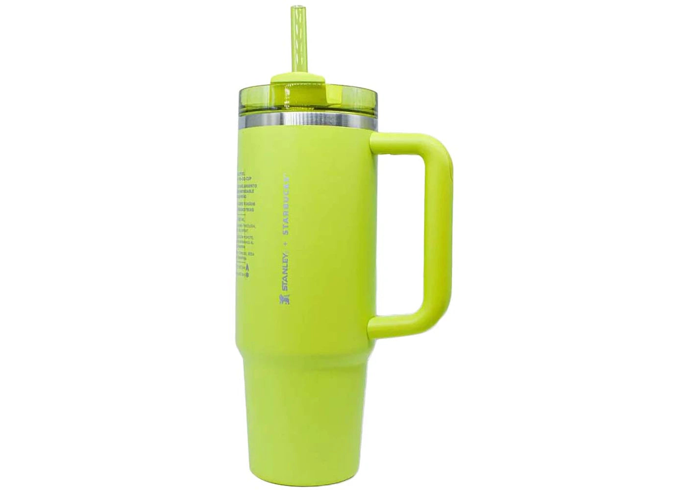 Stanley x Starbucks Mexico Exclusive Flowstate Quencher 30oz Tumbler Lemongrass - vue 360