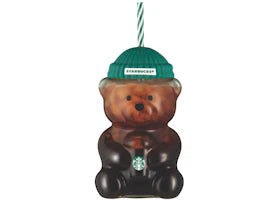 Starbucks Bear "Bearista" Glass Tumbler Cup - vue 360