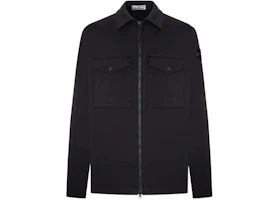 Stone Island 1200010 Zip-up with Chest Pockets Overshirt Black - vue 360