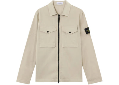 Stone Island 1200010 Zip-up with Chest Pockets Overshirt Sand