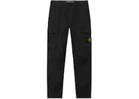 Stone Island 3100032 Regular Tapered Fit Cargo Trousers Black