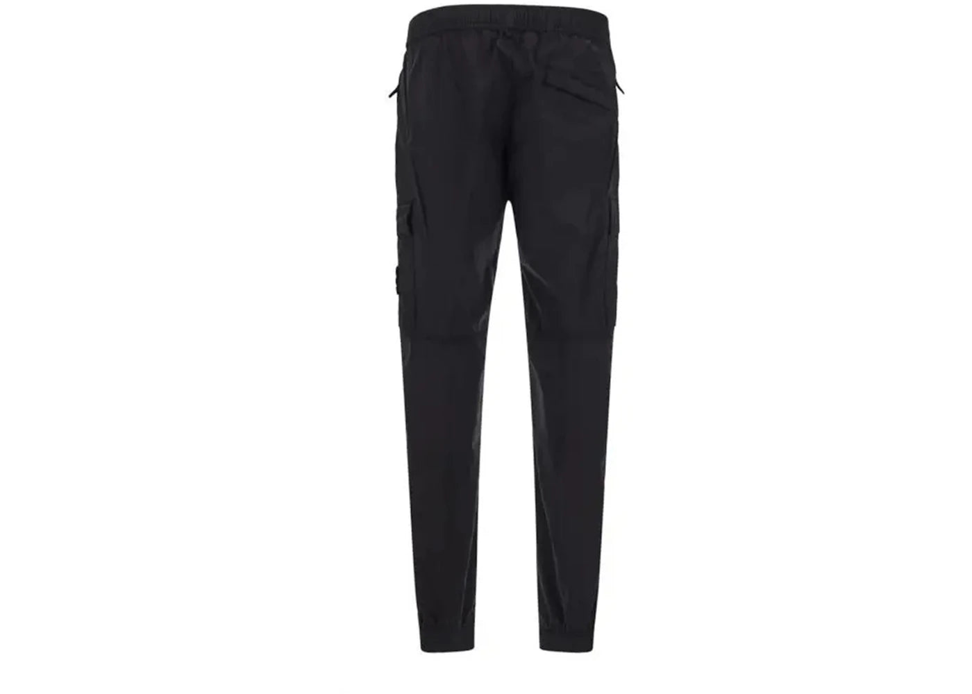 Stone Island 31303 Stretch Cotton Tela 'Paracadute' Garment Dyed Cargo Pants Black - vue secondaire B