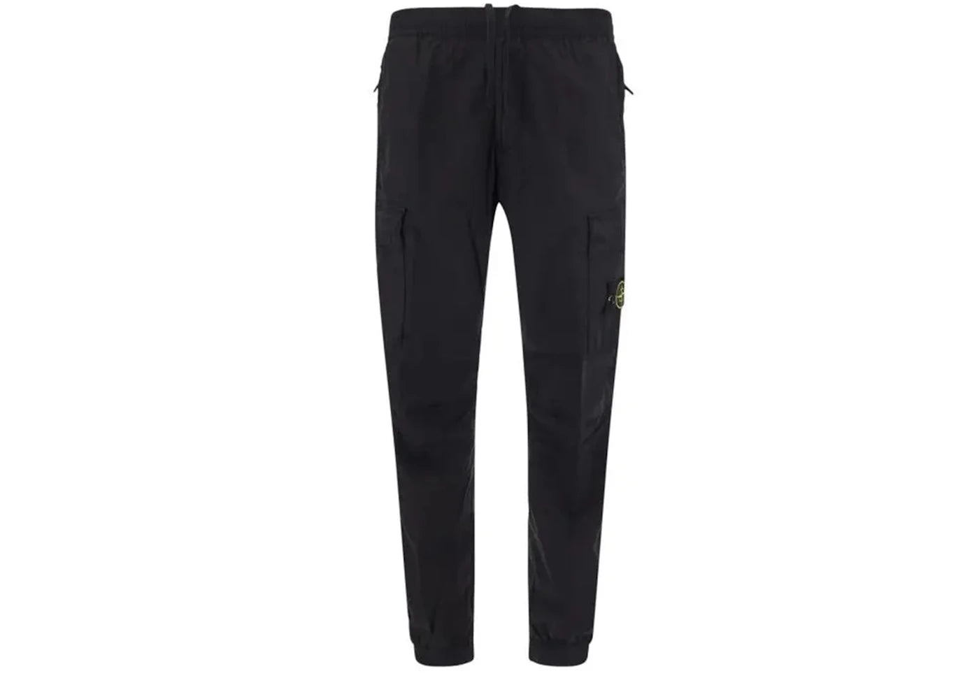 Stone Island 31303 Stretch Cotton Tela 'Paracadute' Garment Dyed Cargo Pants Black - vue secondaire A